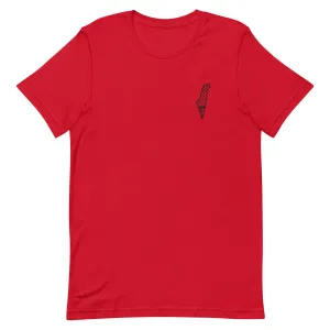Free Palestine Map Keffiyeh Embroidered T-Shirt (Multiple Colors)