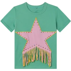 Girls Green Star T-Shirt