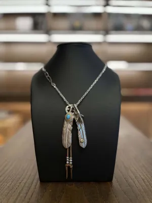 Goros Double Feather (Turquoise Feather and Claw) Setup
