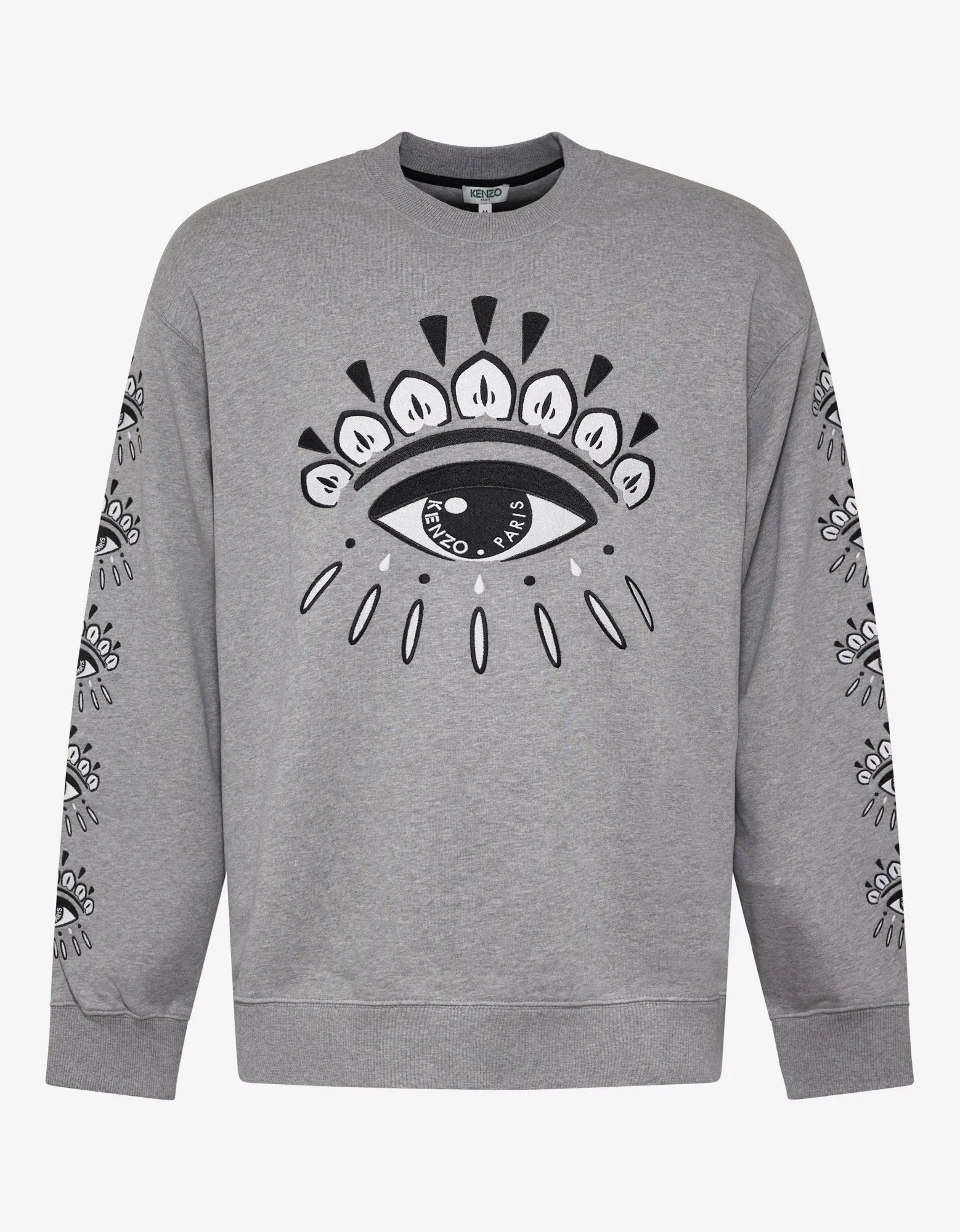 Grey Eye Embroidery Sweatshirt
