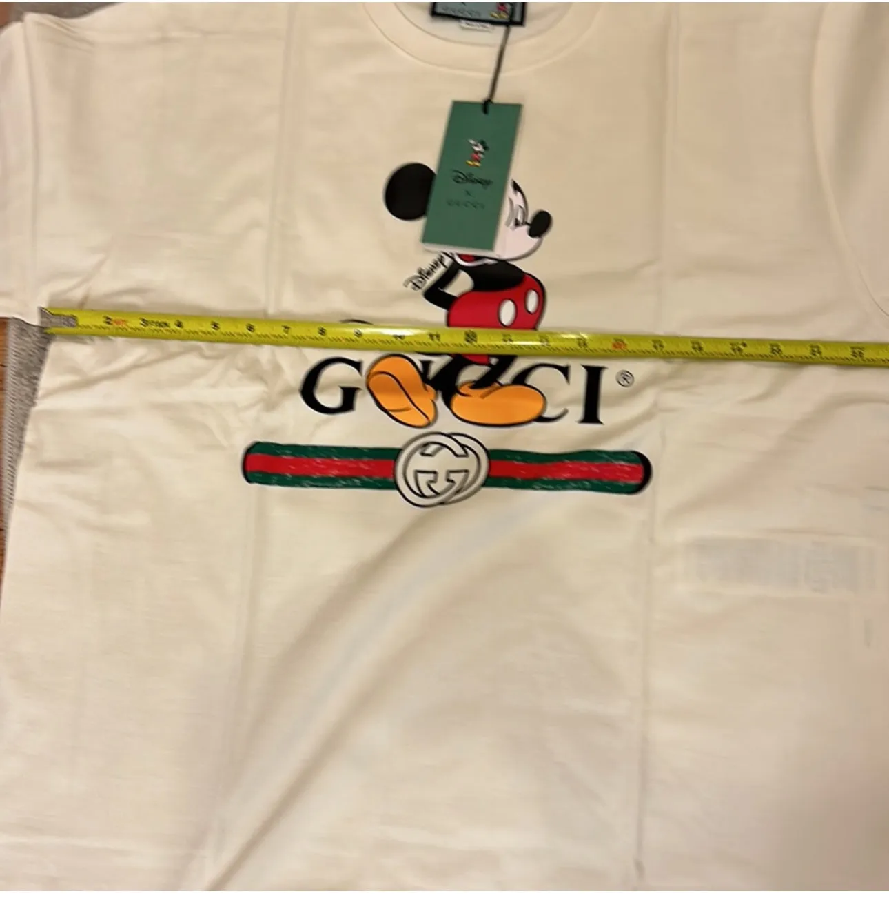 Gucci x Disney Oversized Mickey Mouse Cotton White T-Shirt
