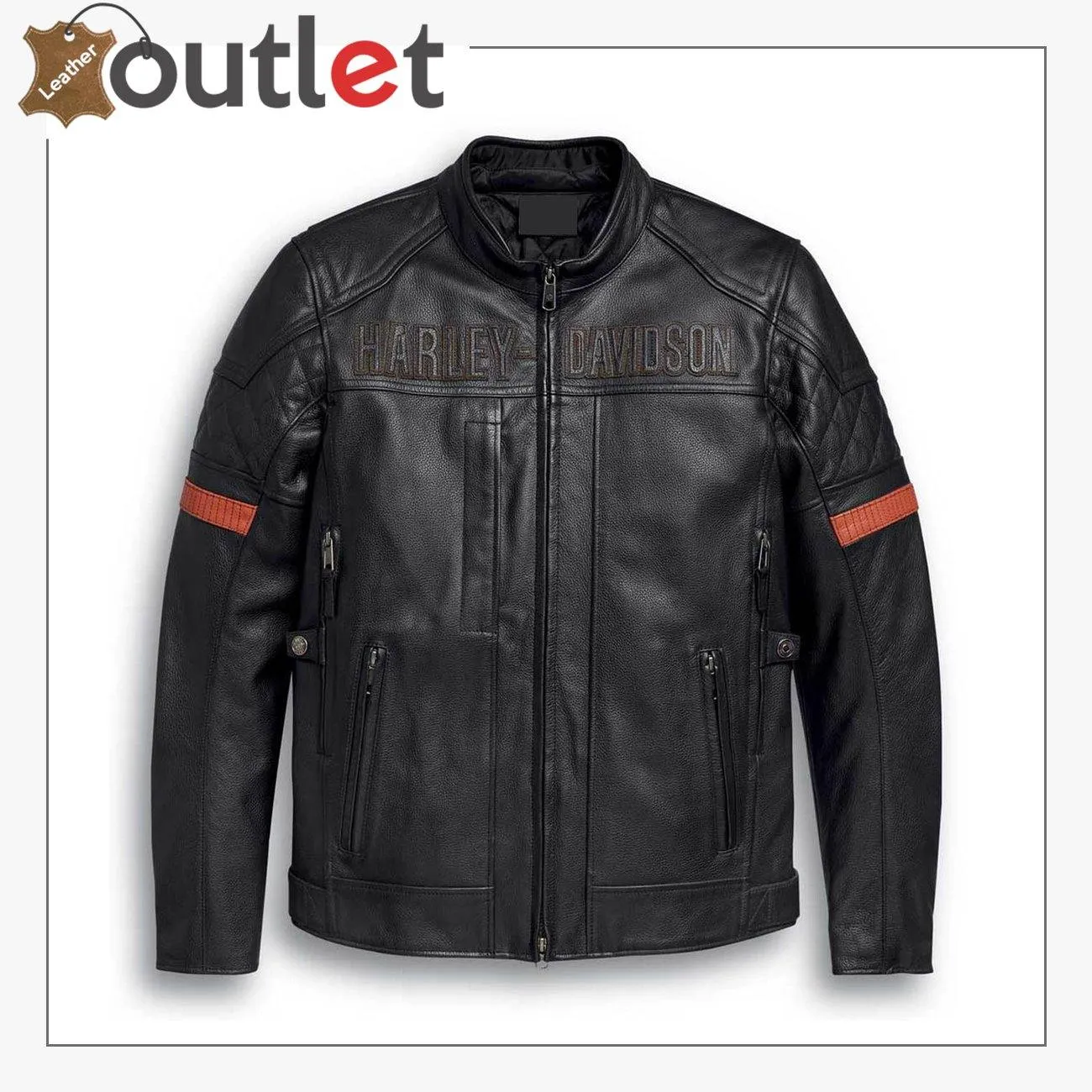 Harley-Davidson Men's Triple Vent System Trostel Leather Jacket