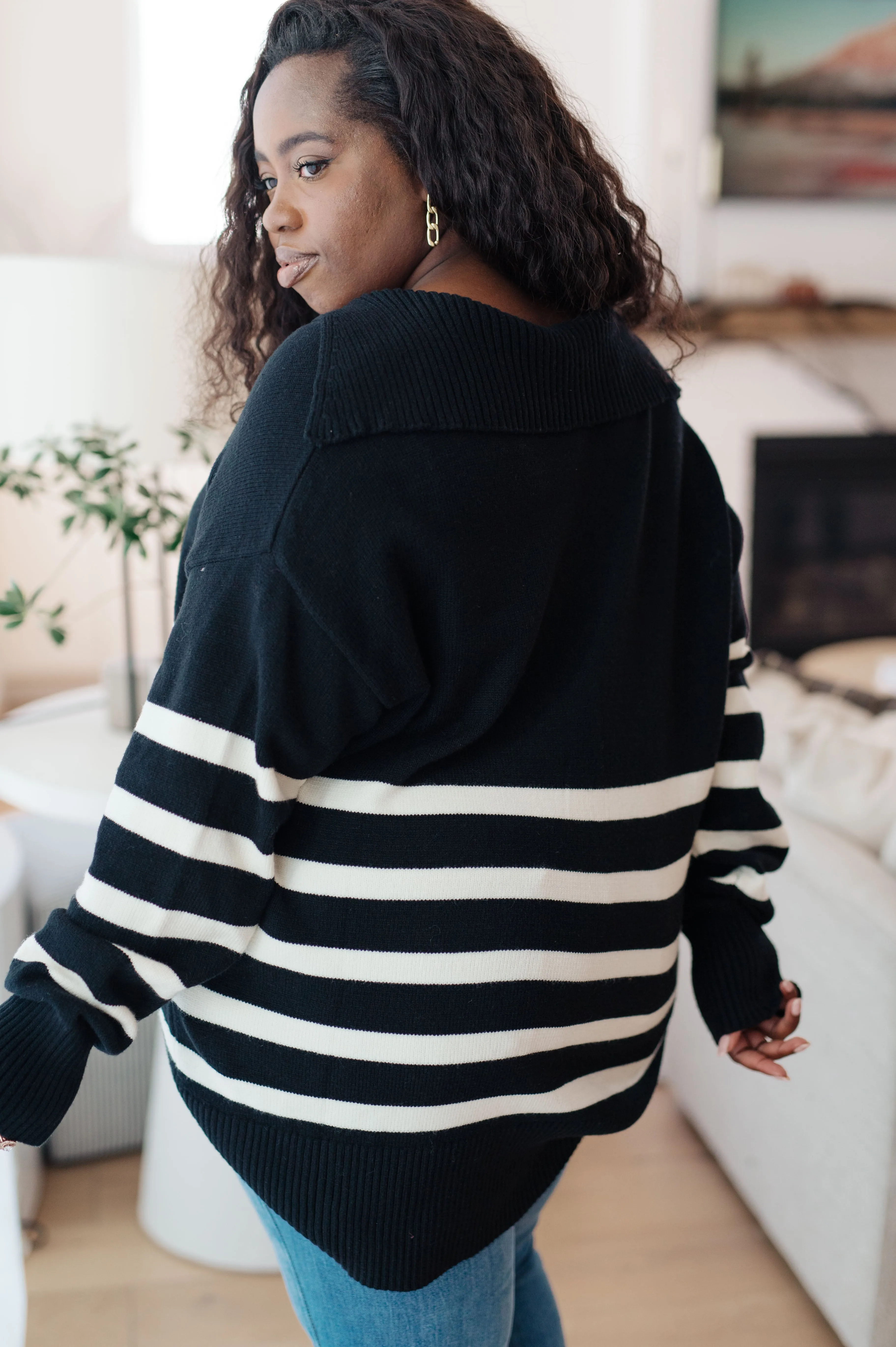 Hazel Blues® |  From Here On Out Striped Sweater