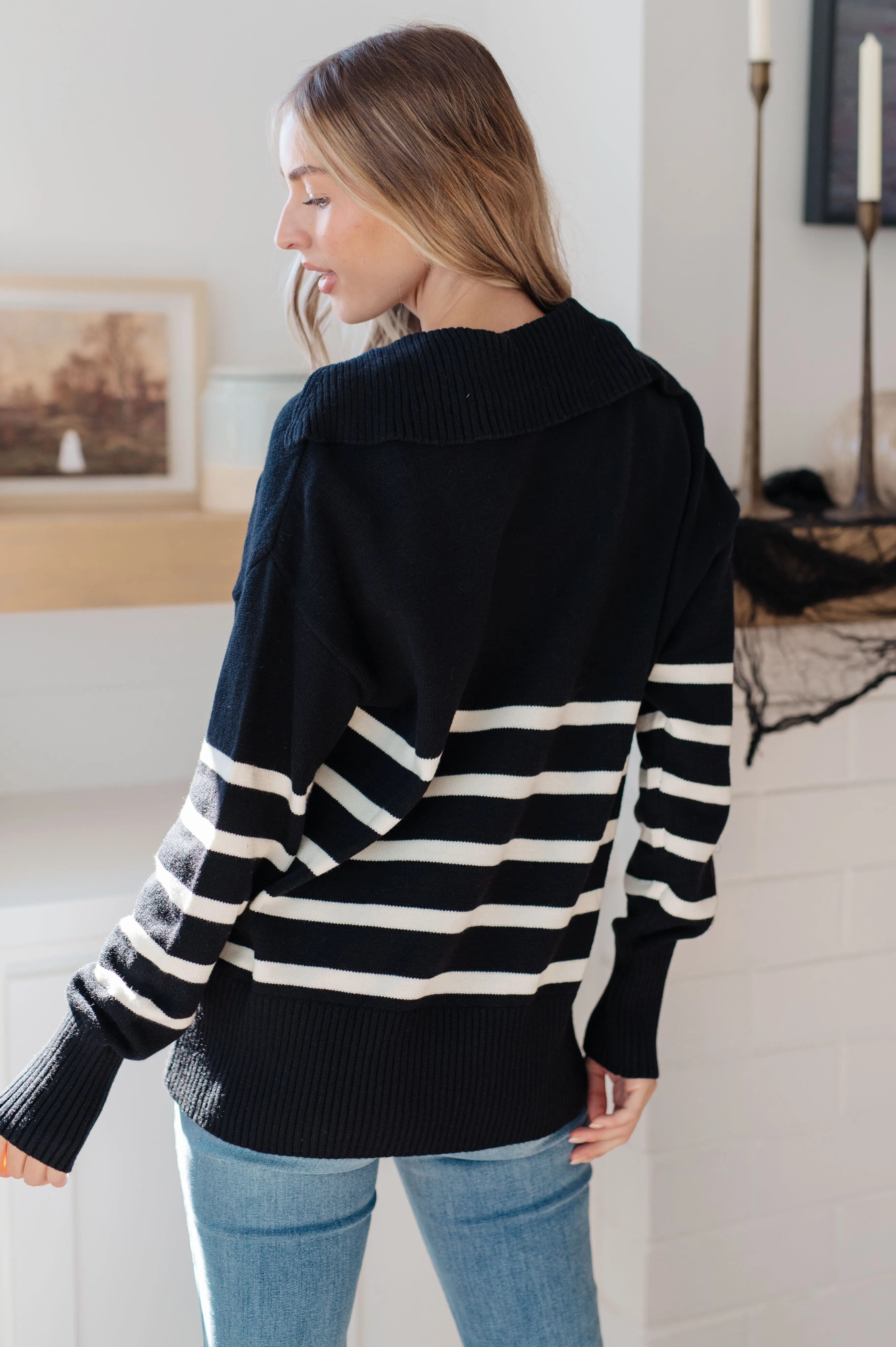 Hazel Blues® |  From Here On Out Striped Sweater