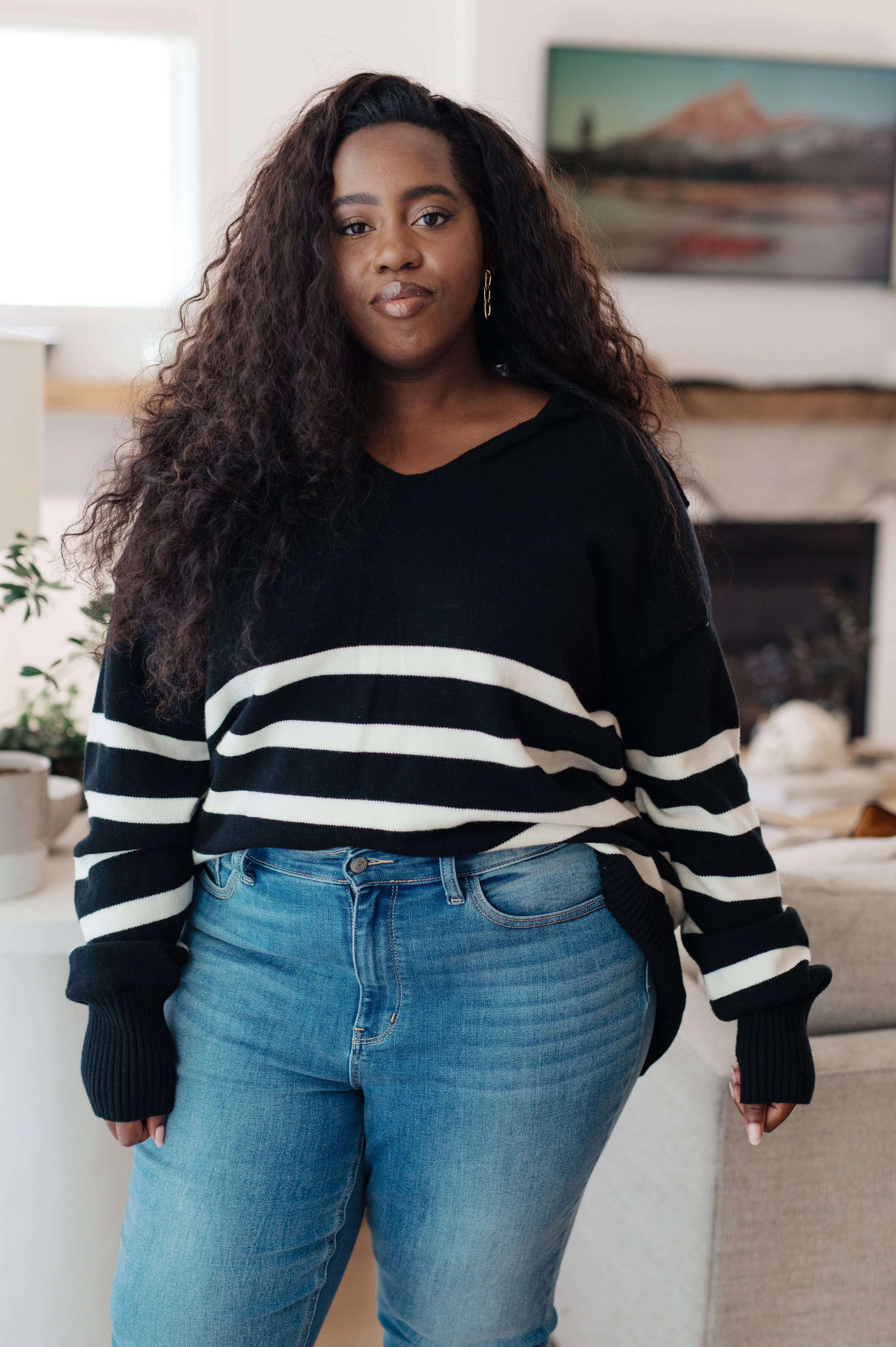 Hazel Blues® |  From Here On Out Striped Sweater