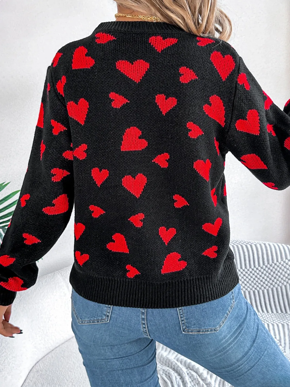 Heart Long Sleeve Sweater