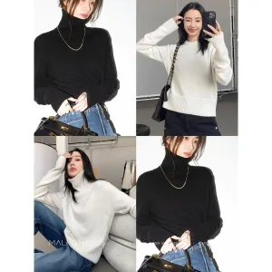 High Collar Turtleneck Sweater