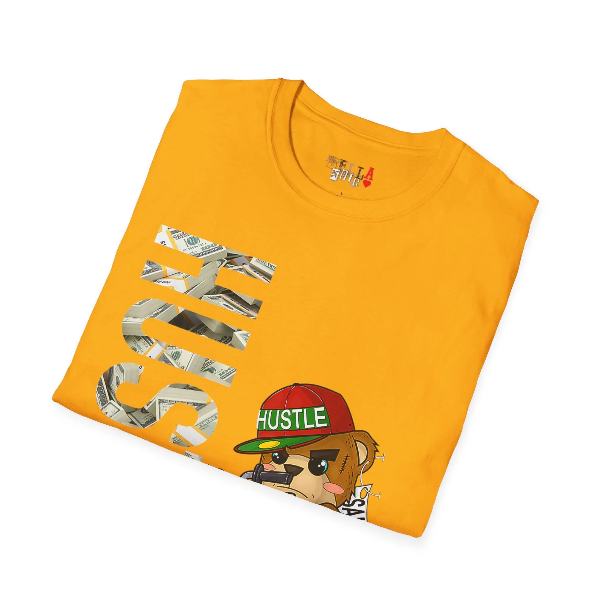 Hustle Bear Unisex Softstyle T-Shirt