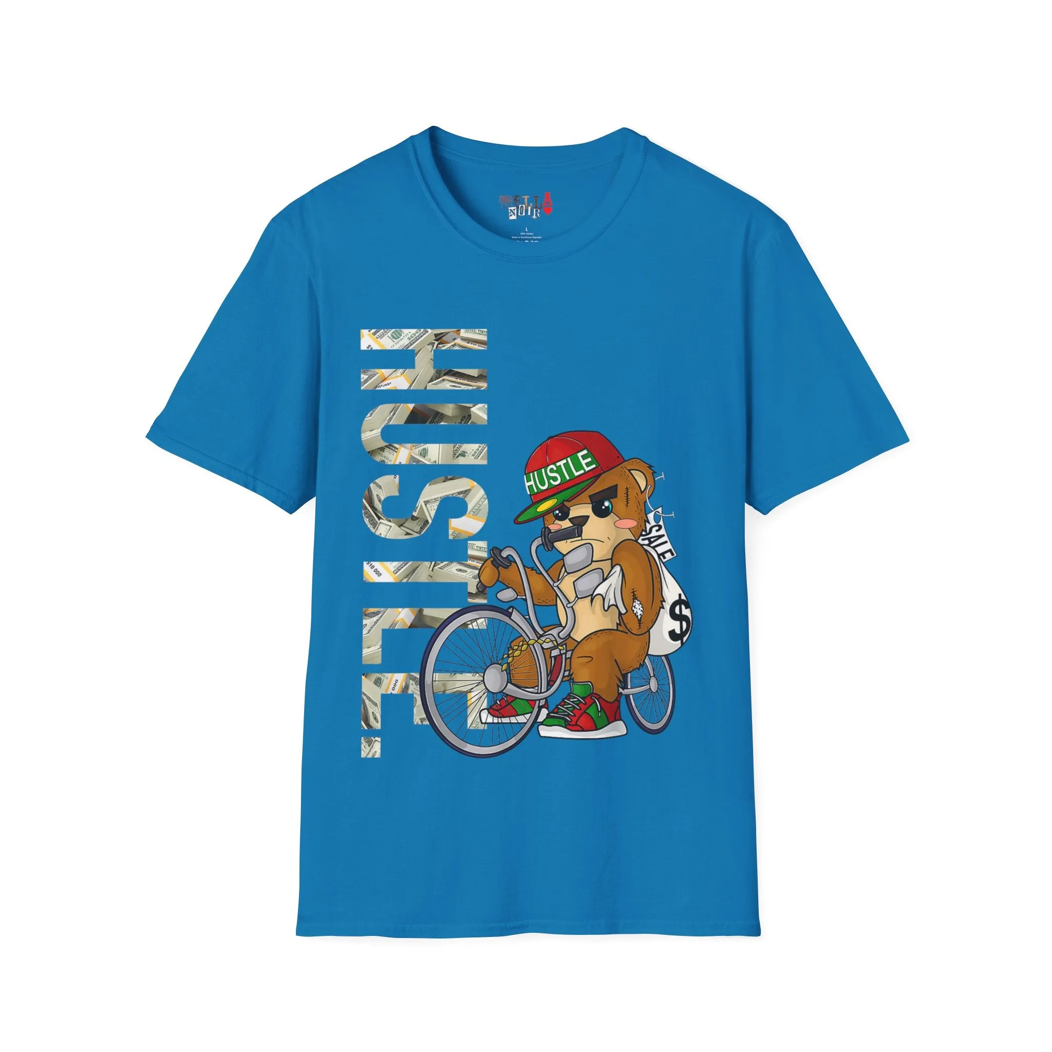 Hustle Bear Unisex Softstyle T-Shirt