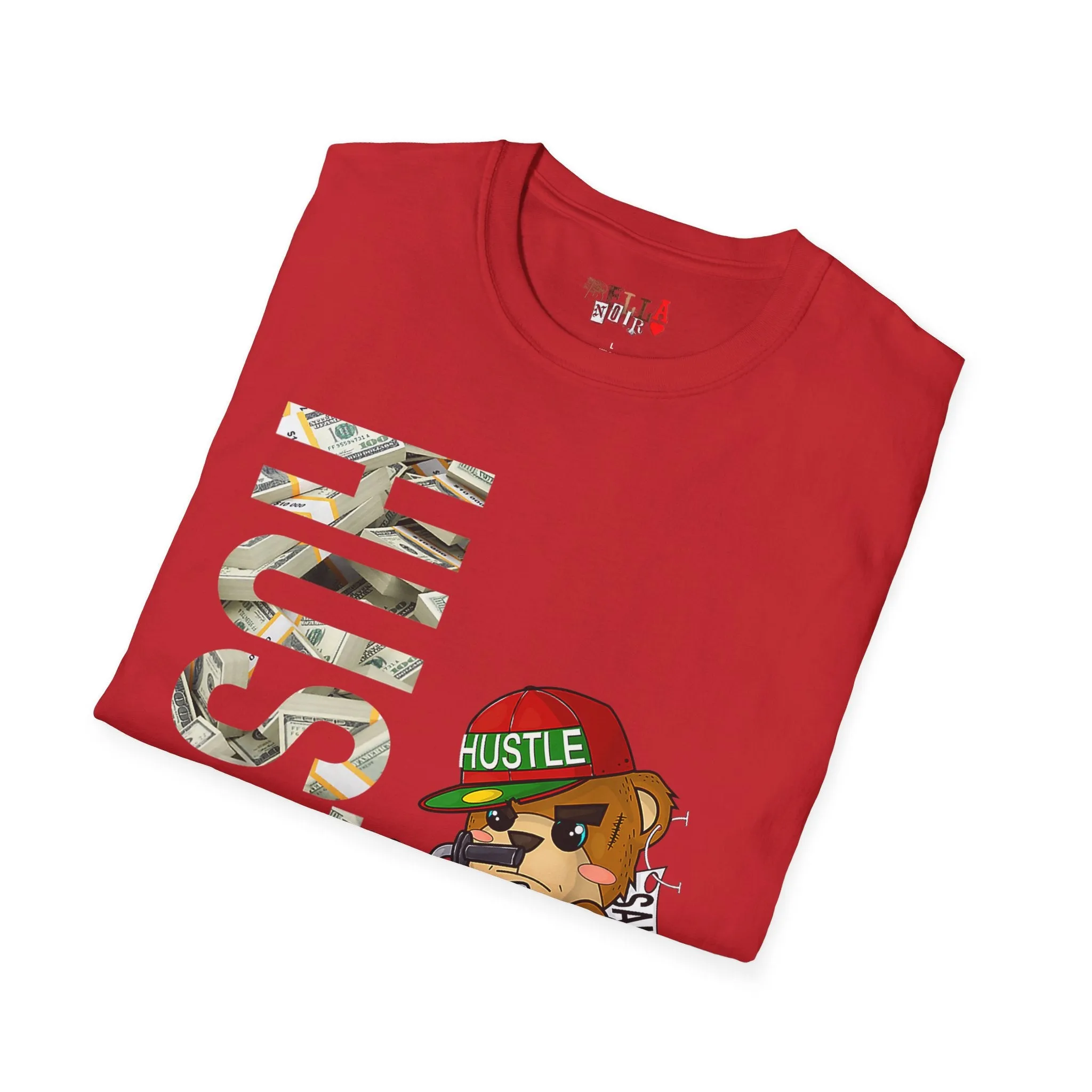 Hustle Bear Unisex Softstyle T-Shirt