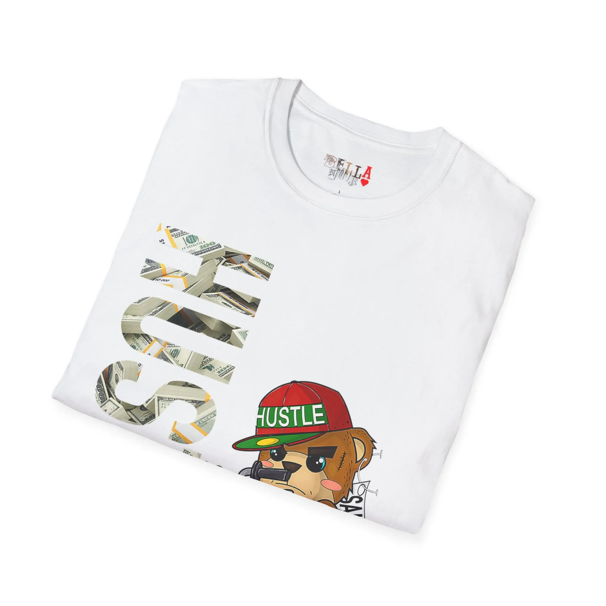 Hustle Bear Unisex Softstyle T-Shirt