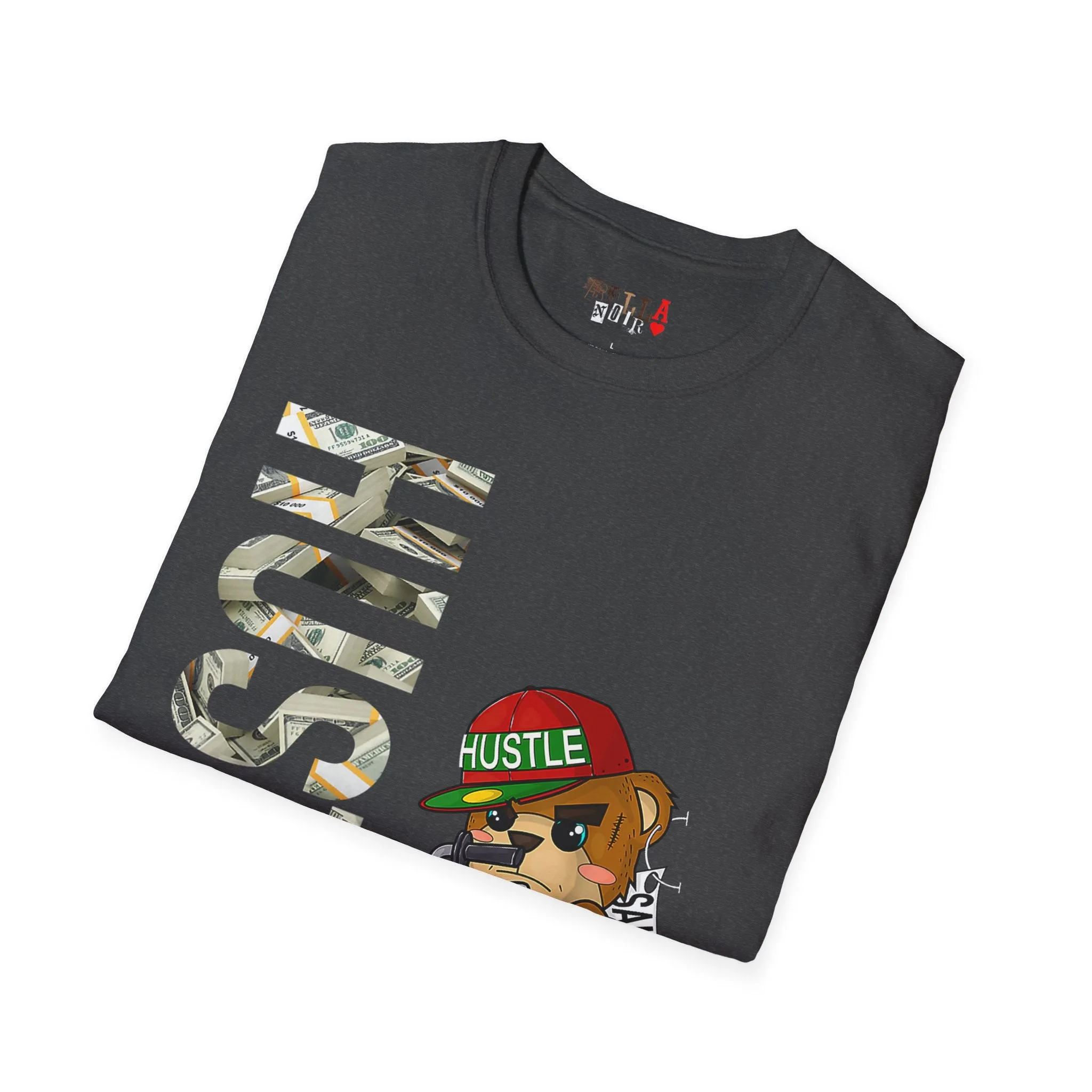 Hustle Bear Unisex Softstyle T-Shirt