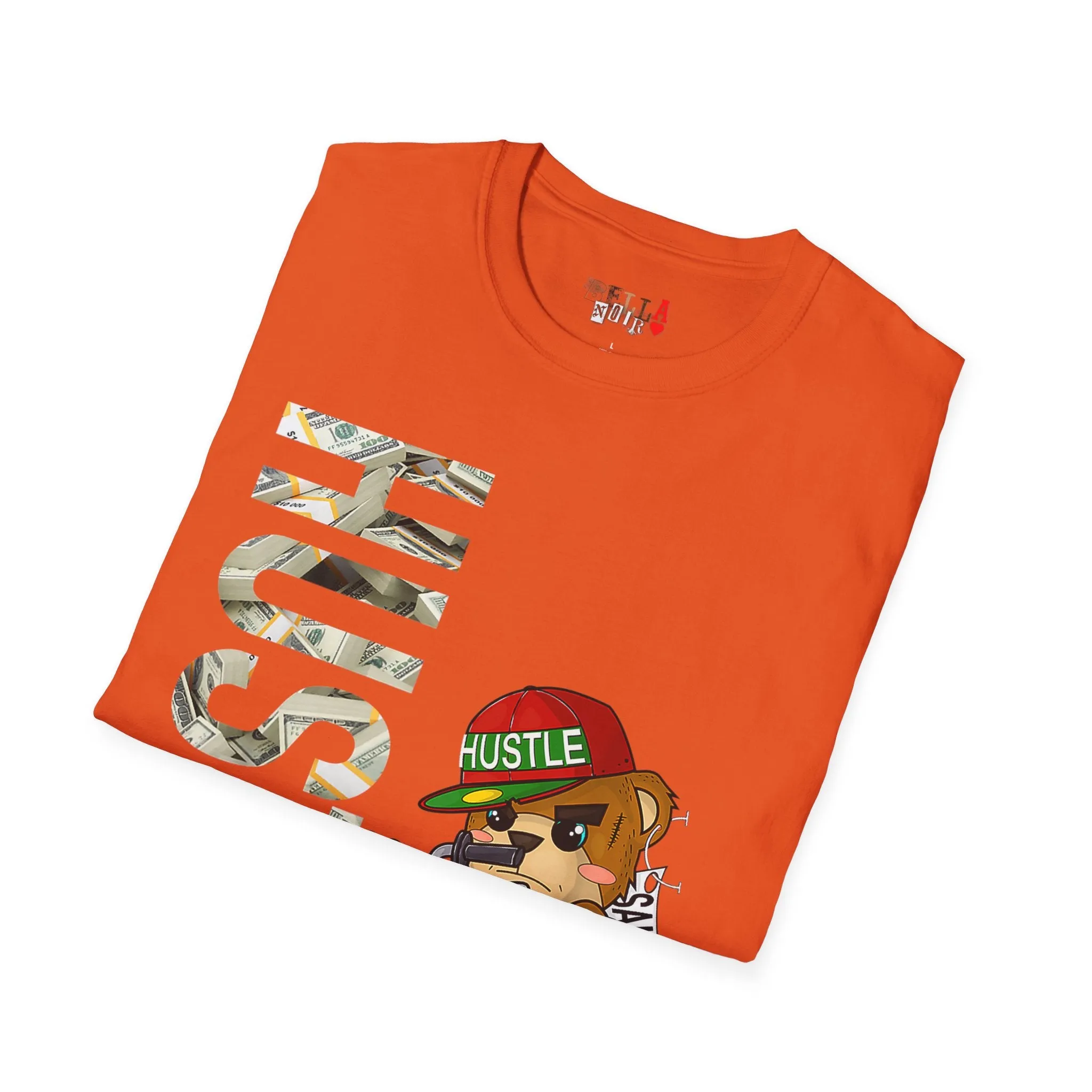 Hustle Bear Unisex Softstyle T-Shirt