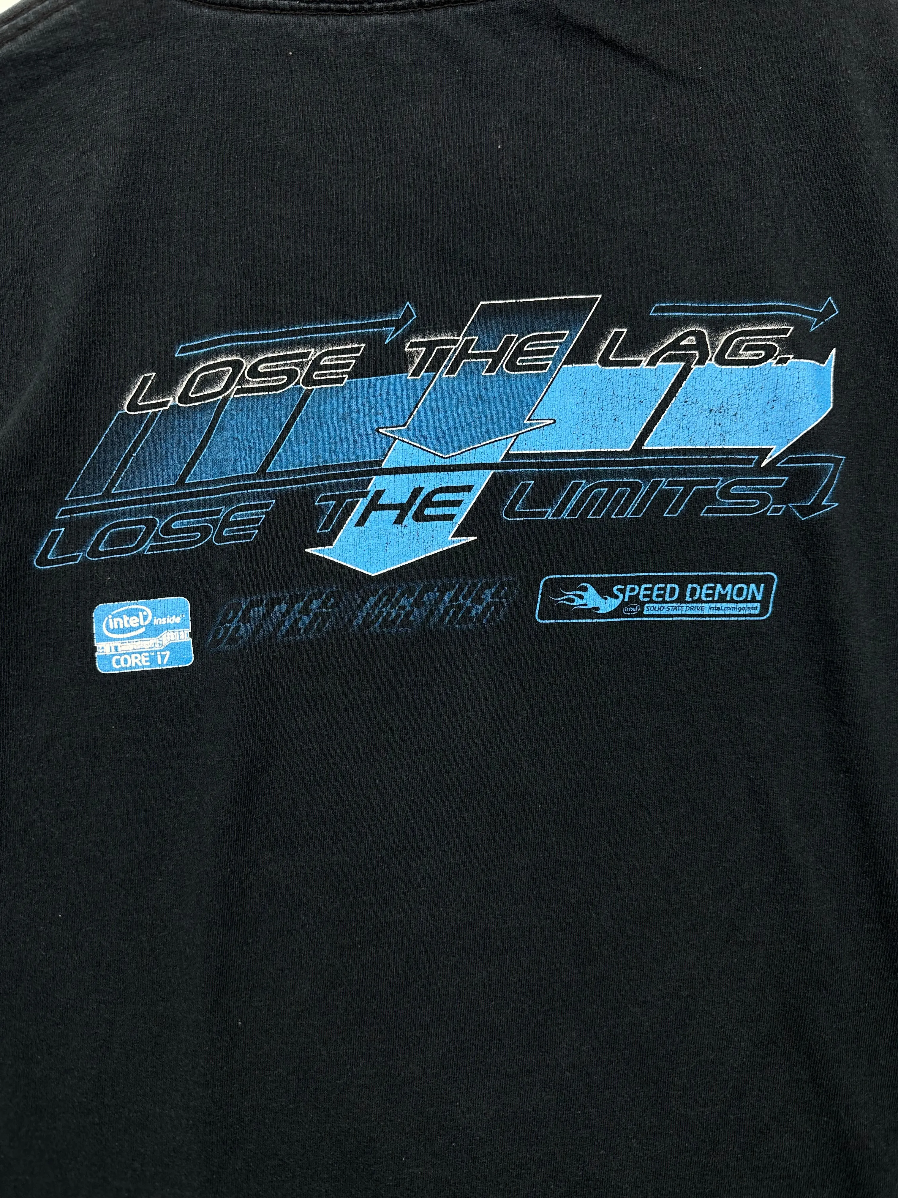INTEL 'LOSE THE LAG. LOSE THE LIMIT' TEE - (XL)