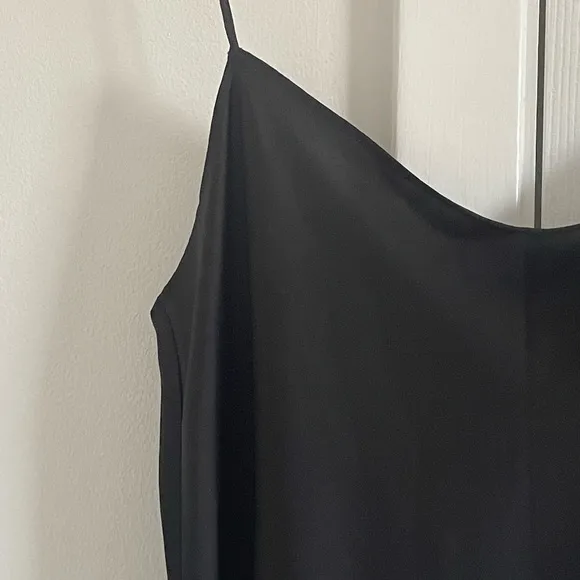 J. Crew Black Gwyneth slip dress in luster charmeuse 90’s Y2K Wedding