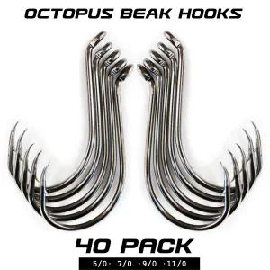 Kamikaze Fishing OCTOPUS BEAK MEGA PACK | 40 HOOKS