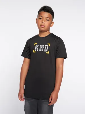Karson T-Shirt Jet Black / Yellow
