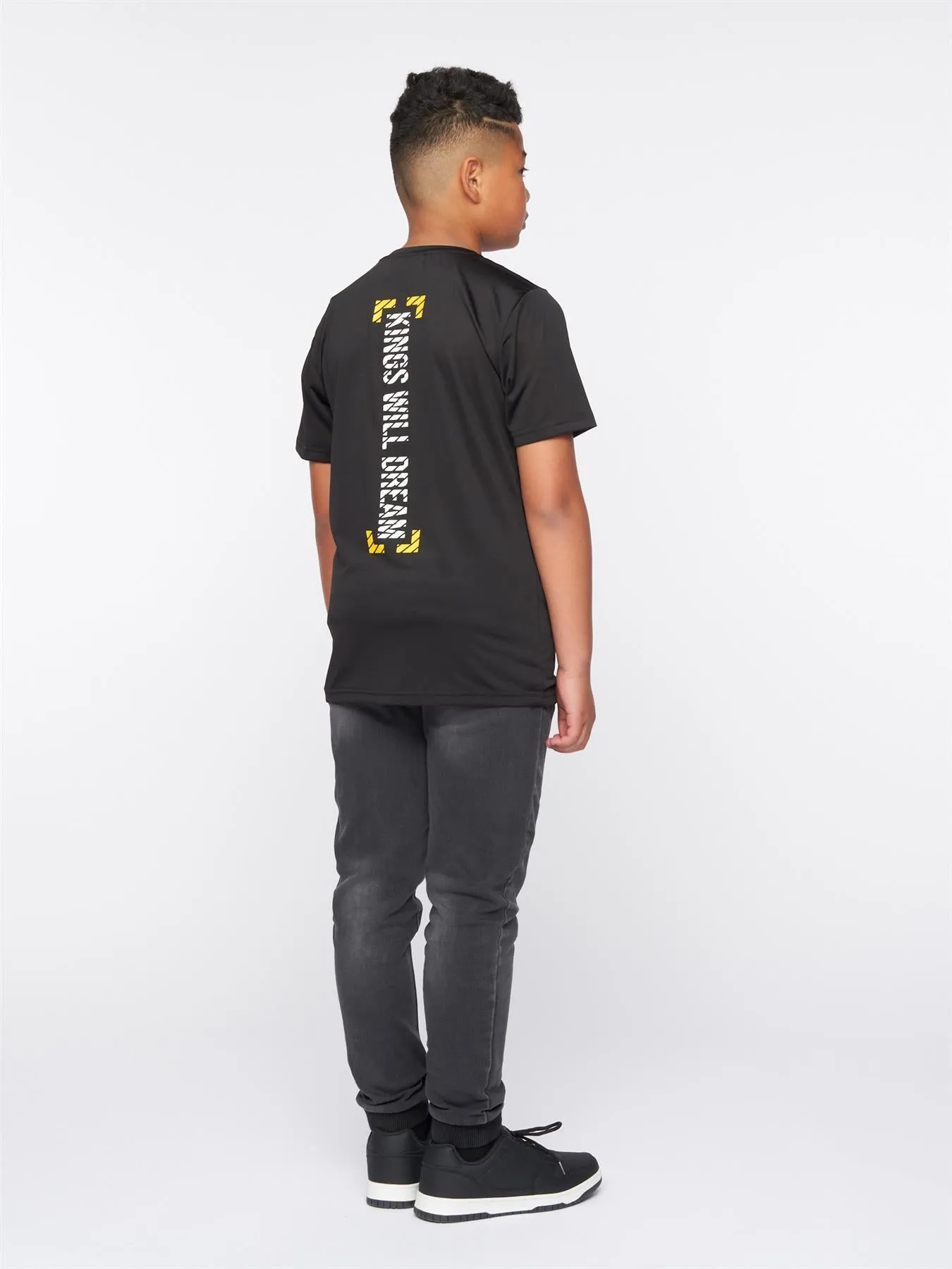 Karson T-Shirt Jet Black / Yellow