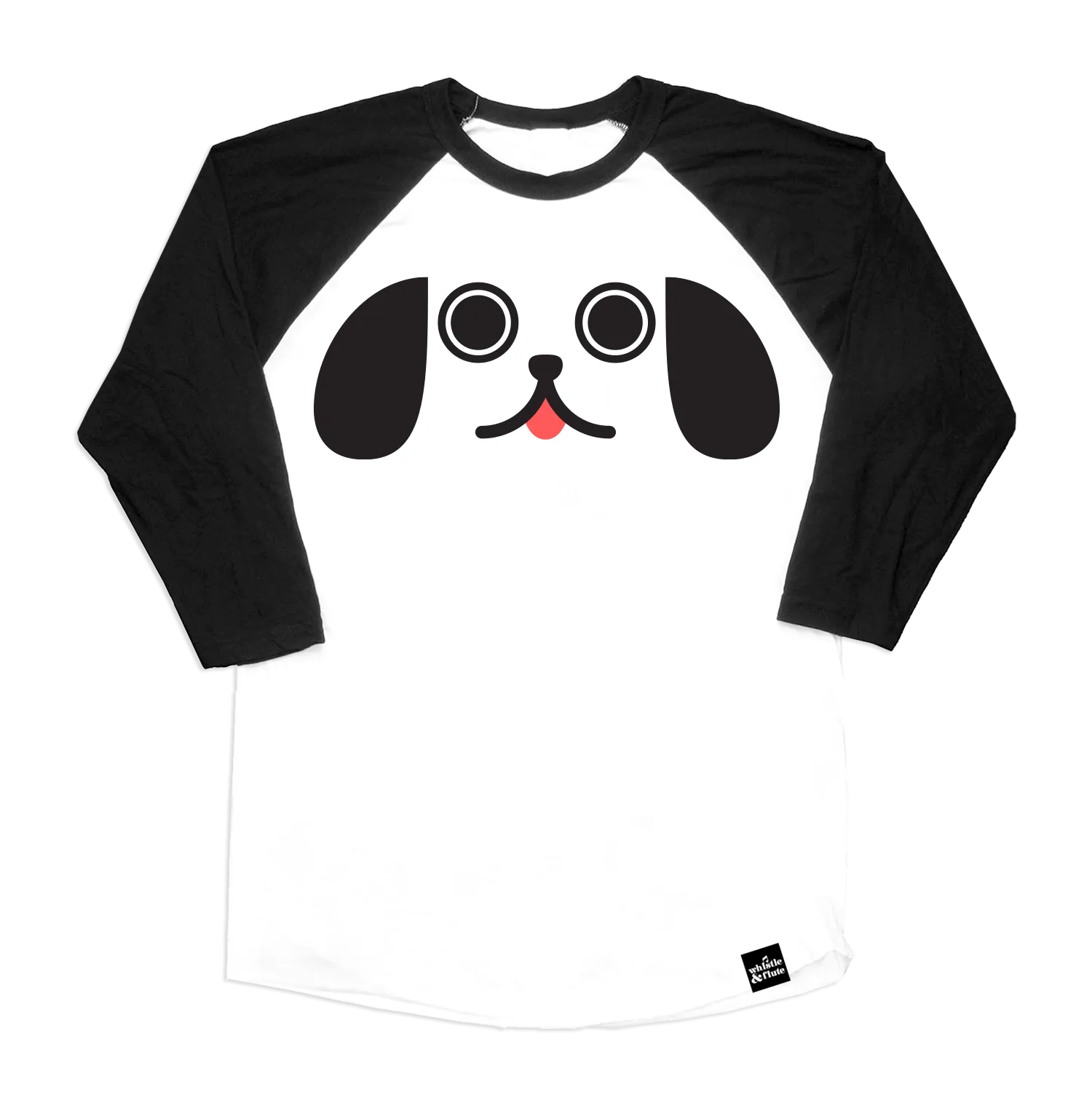 Kawaii Puppy Dog Eyes Baseball T-Shirt - Adult
