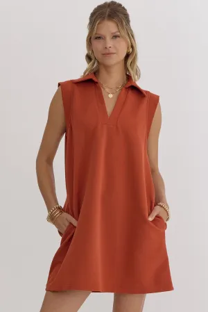 Kinsley Dress Rust
