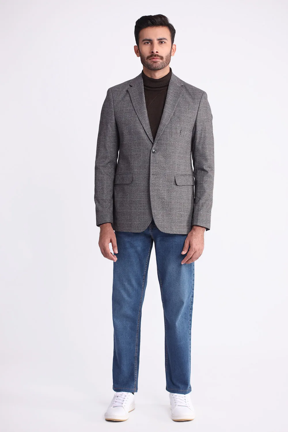 Light Brown Check Coat
