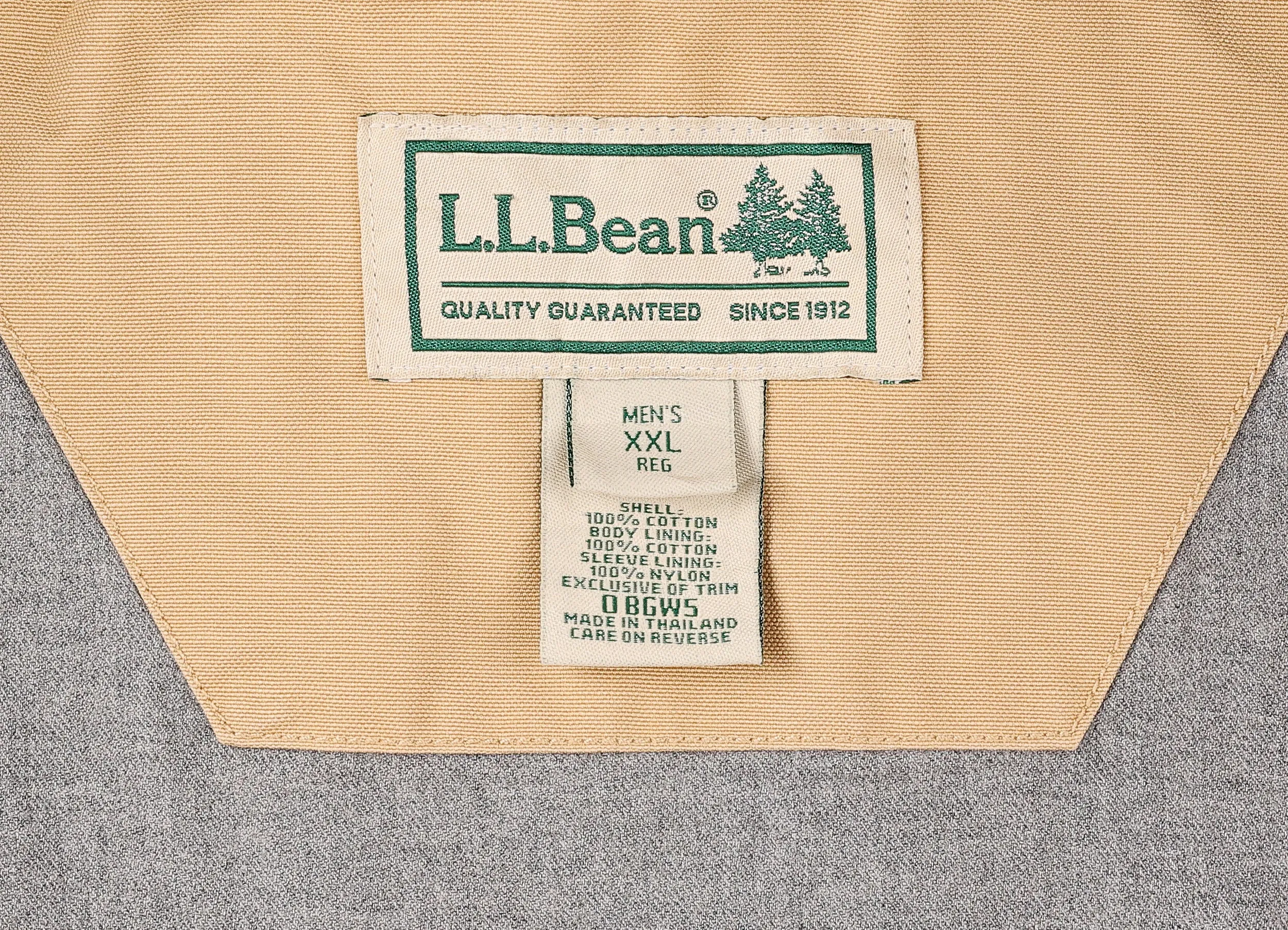 LL Bean Barn Work Jacket - Beige - XXL