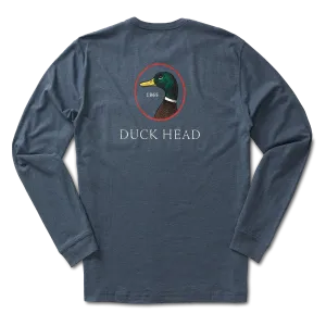 Logo Long Sleeve T-Shirt - Heather Navy