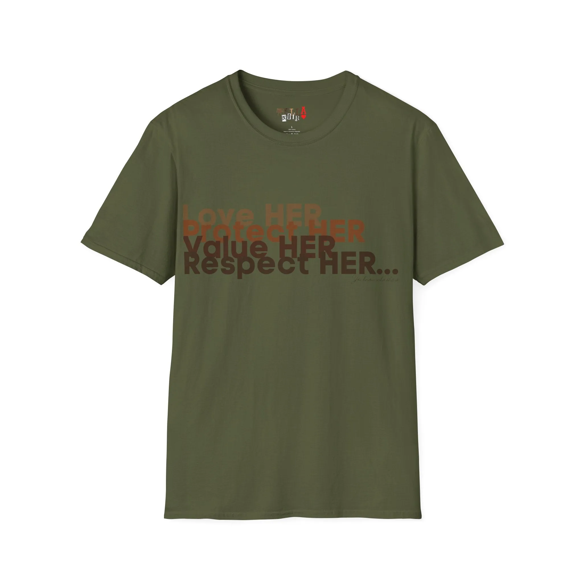 Love HER Protect HER Unisex Softstyle T-Shirt