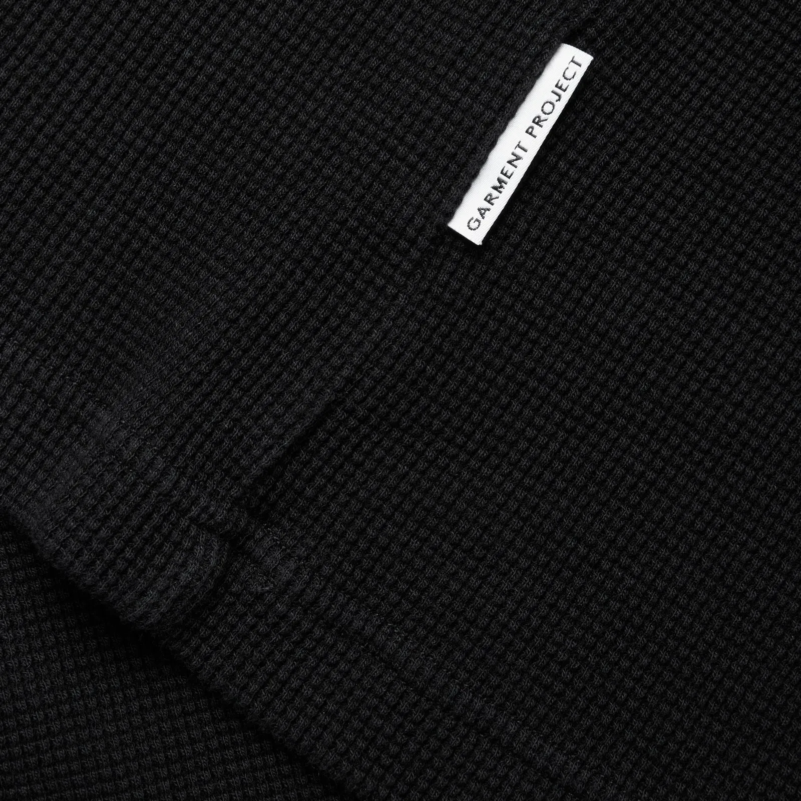 L/S OverSize Waffle - Black