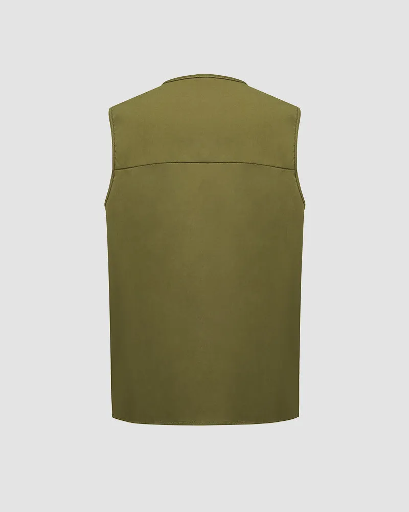 Lunar Oasis Puffer Vest with Pockets