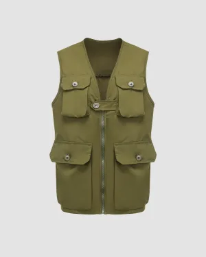 Lunar Oasis Puffer Vest with Pockets