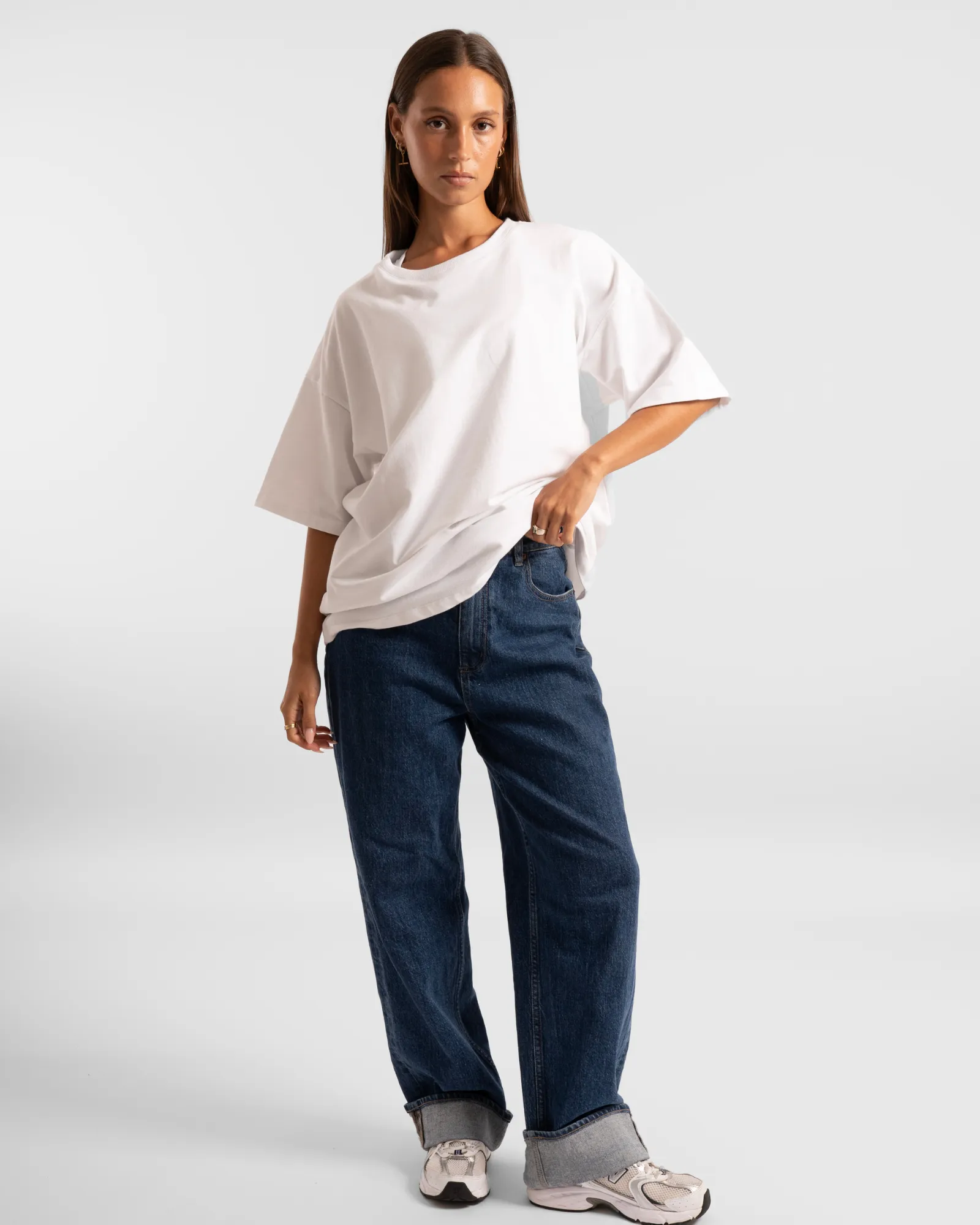 Luxe Oversized Tee - Arctic