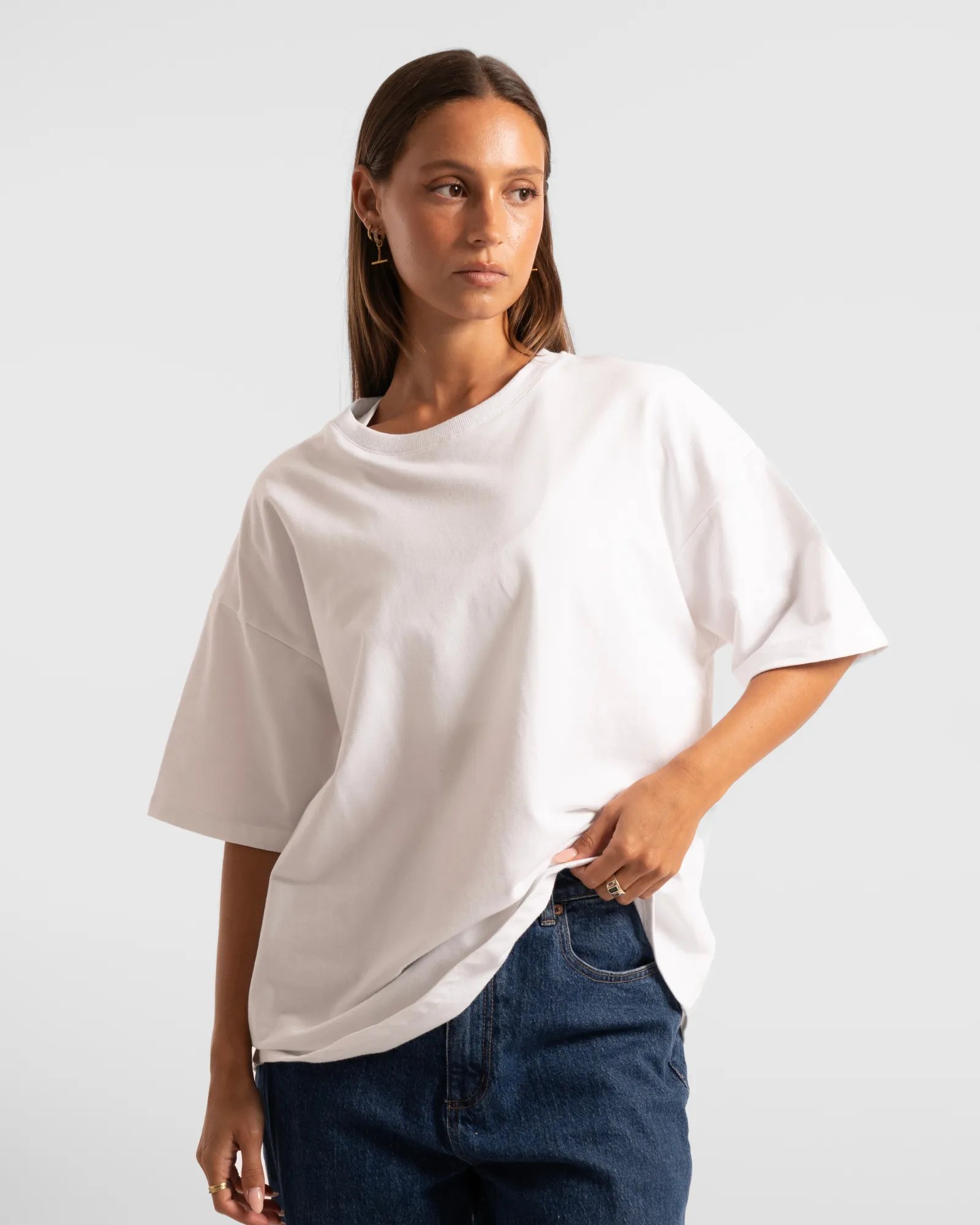 Luxe Oversized Tee - Arctic