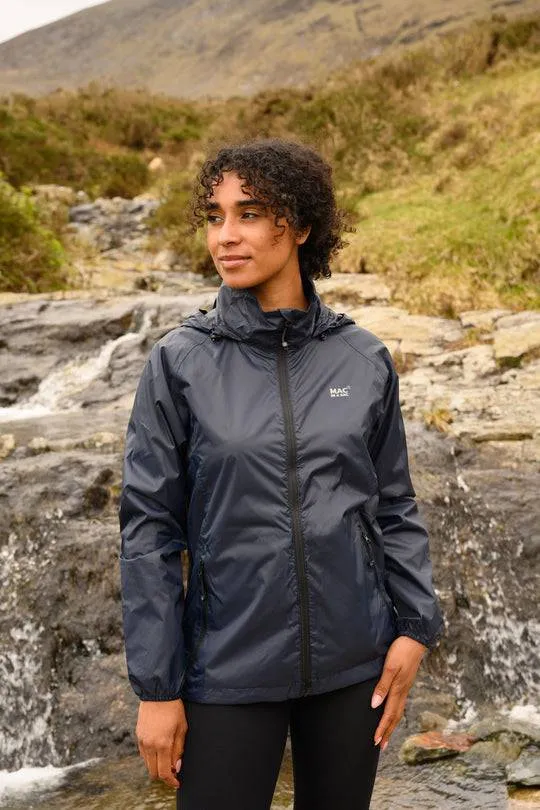 Mac in a Sac Adults Origin Waterproof Breathable Windproof Unisex Packable Jacket-NAVY