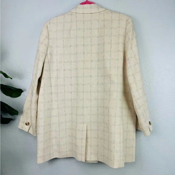 Madewell The Plus Caldwell Double-Breasted Blazer Ghent Plaid XL