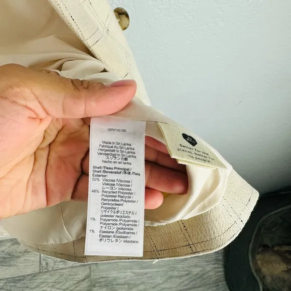 Madewell The Plus Caldwell Double-Breasted Blazer Ghent Plaid XL
