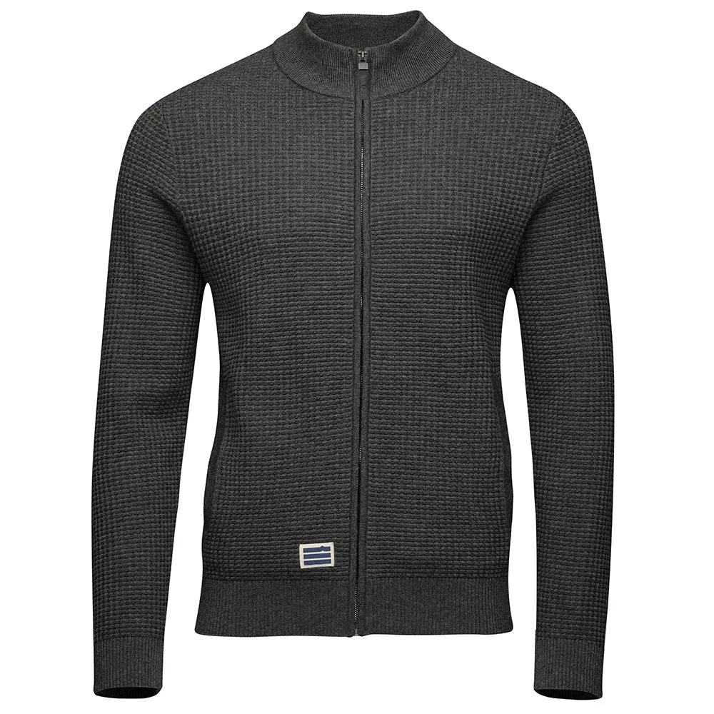 Mens Arundal Merino Blend Waffle Knit Jacket