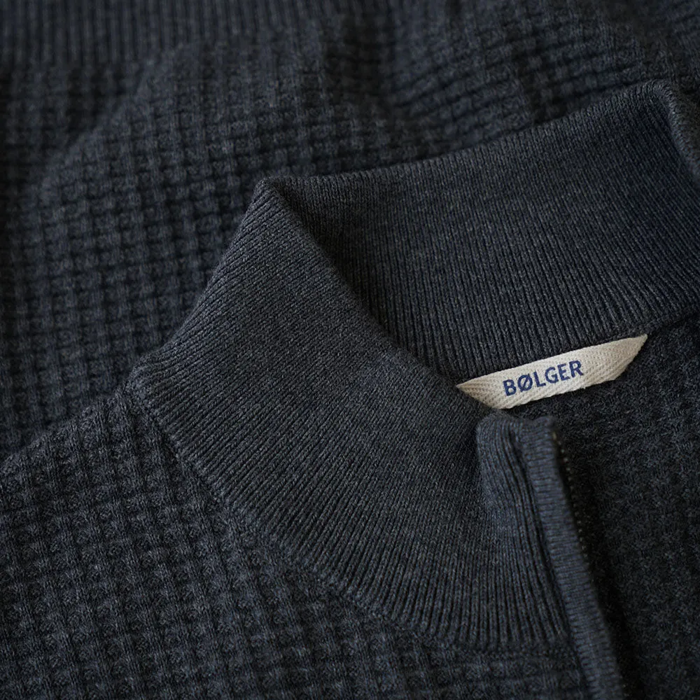 Mens Arundal Merino Blend Waffle Knit Jacket
