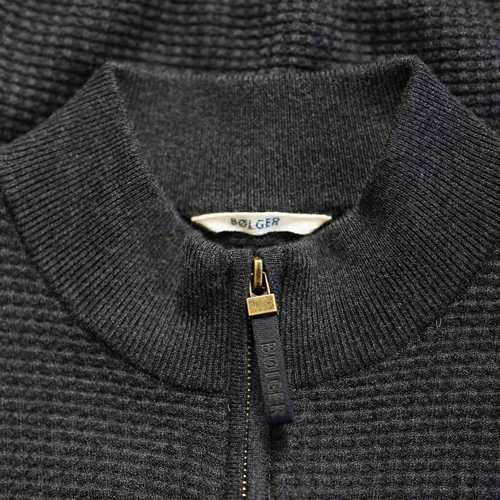 Mens Arundal Merino Blend Waffle Knit Jacket