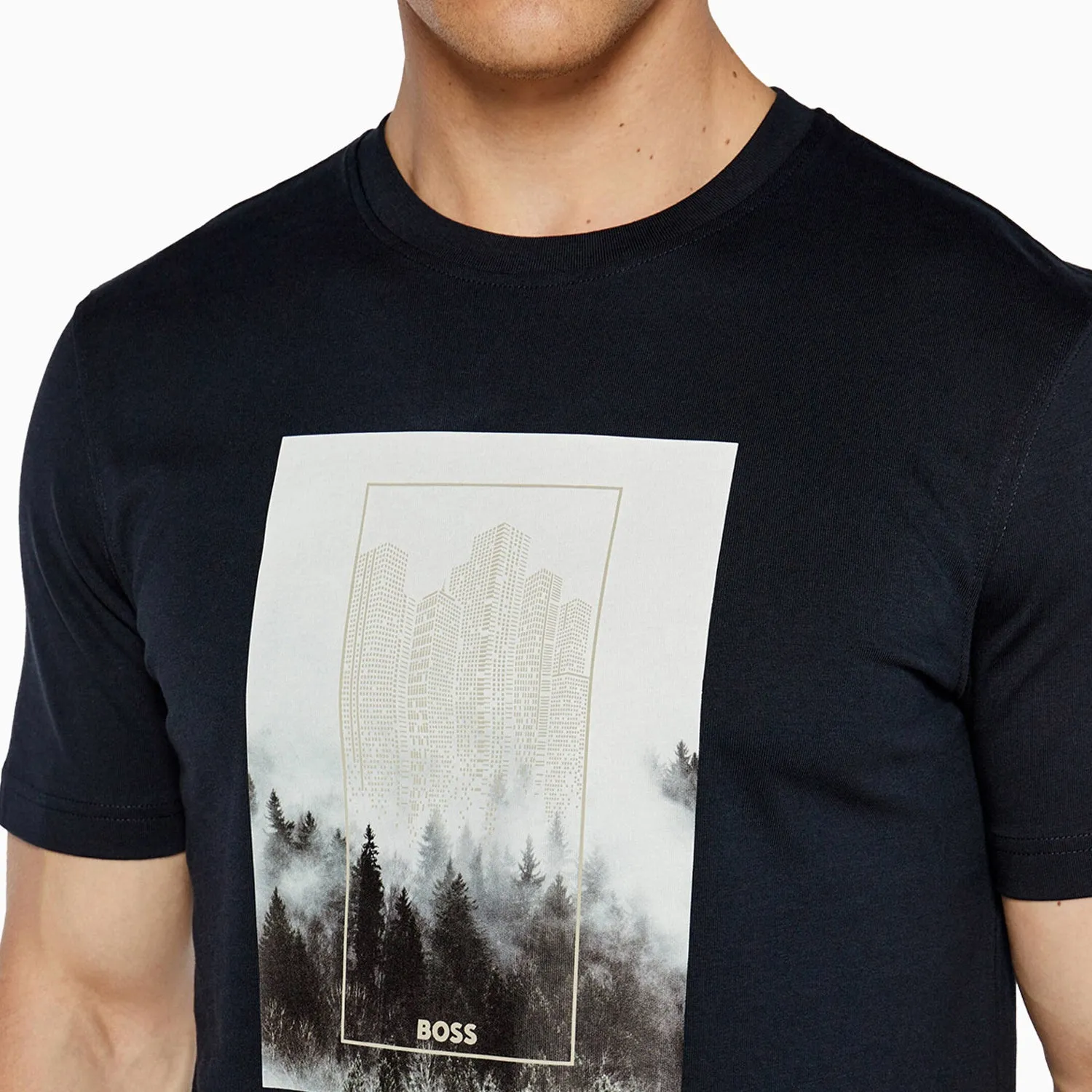 Men's Cotton Jersey Regular Fit T-Shirt With Seasonal Graphic Print