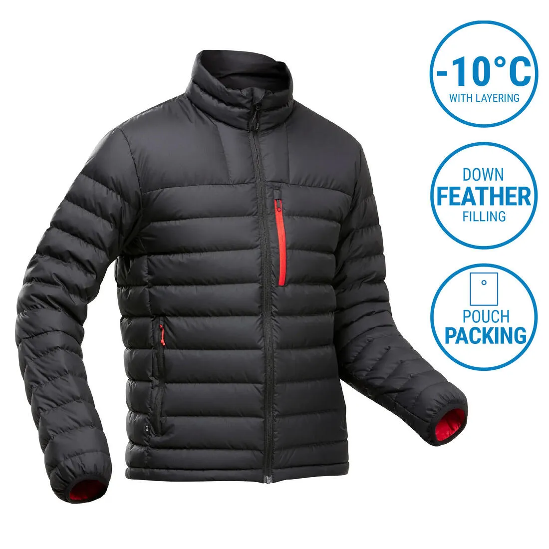 Men’s hiking down jacket -10°C MH500