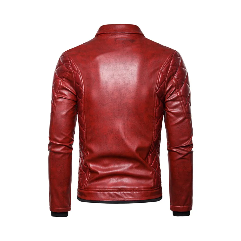 Men's Removable Fur Collar Motorcycle Jacket “ Premium Leather, Classic Biker Style