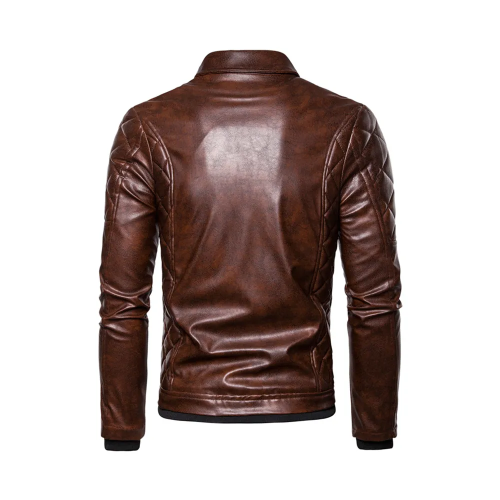 Men's Removable Fur Collar Motorcycle Jacket “ Premium Leather, Classic Biker Style