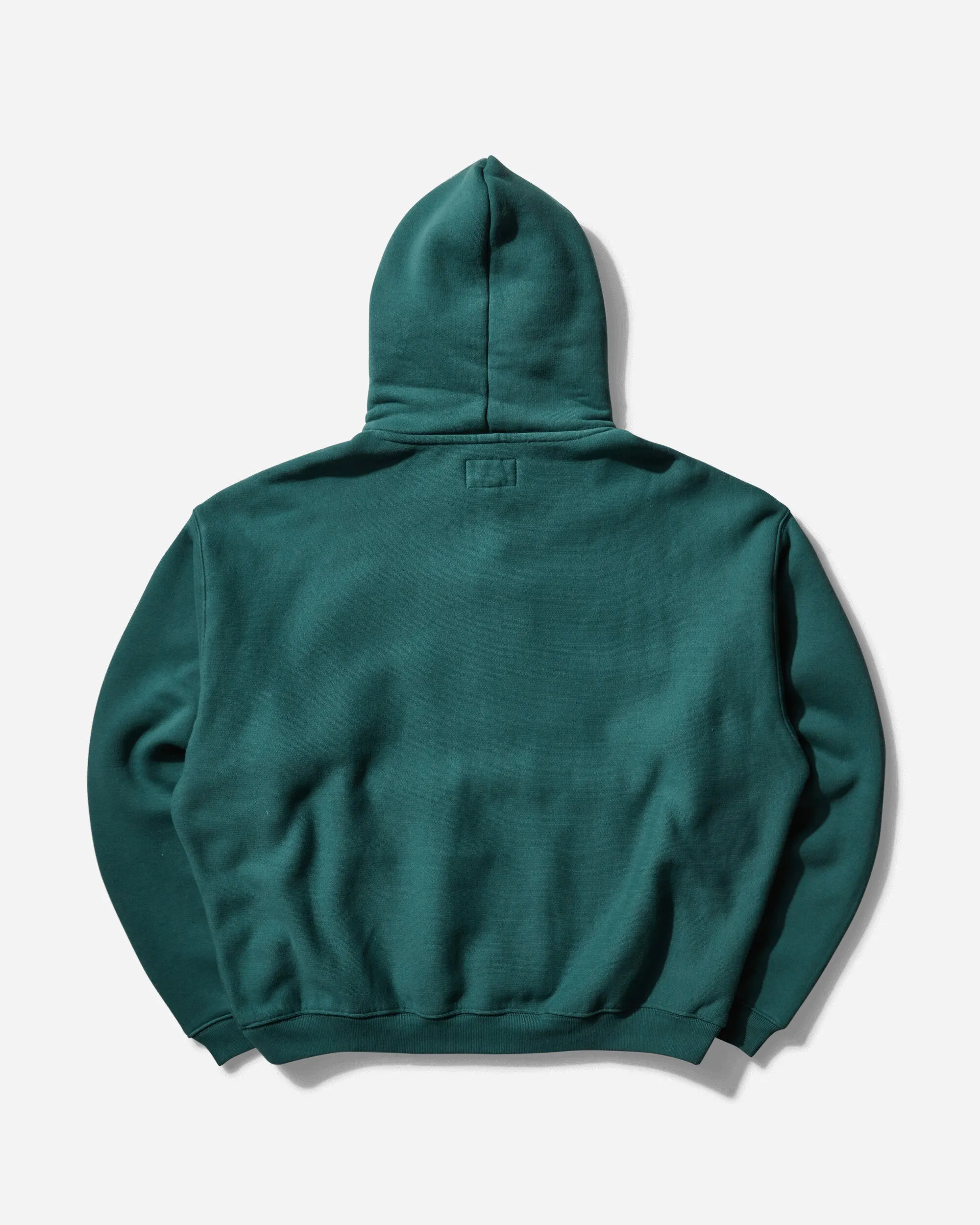 Men's Satin Patch Oversized Hoodie Green
