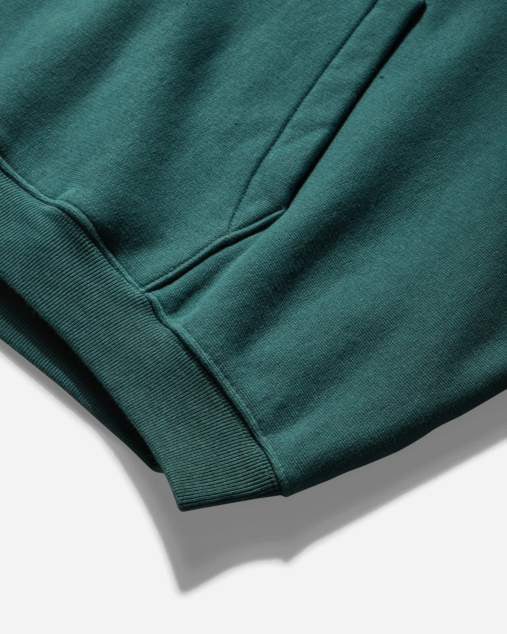 Men's Satin Patch Oversized Hoodie Green
