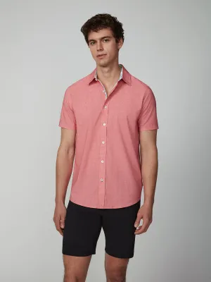 Men's Short Sleeve Textured 4-Way Stretch Shirt