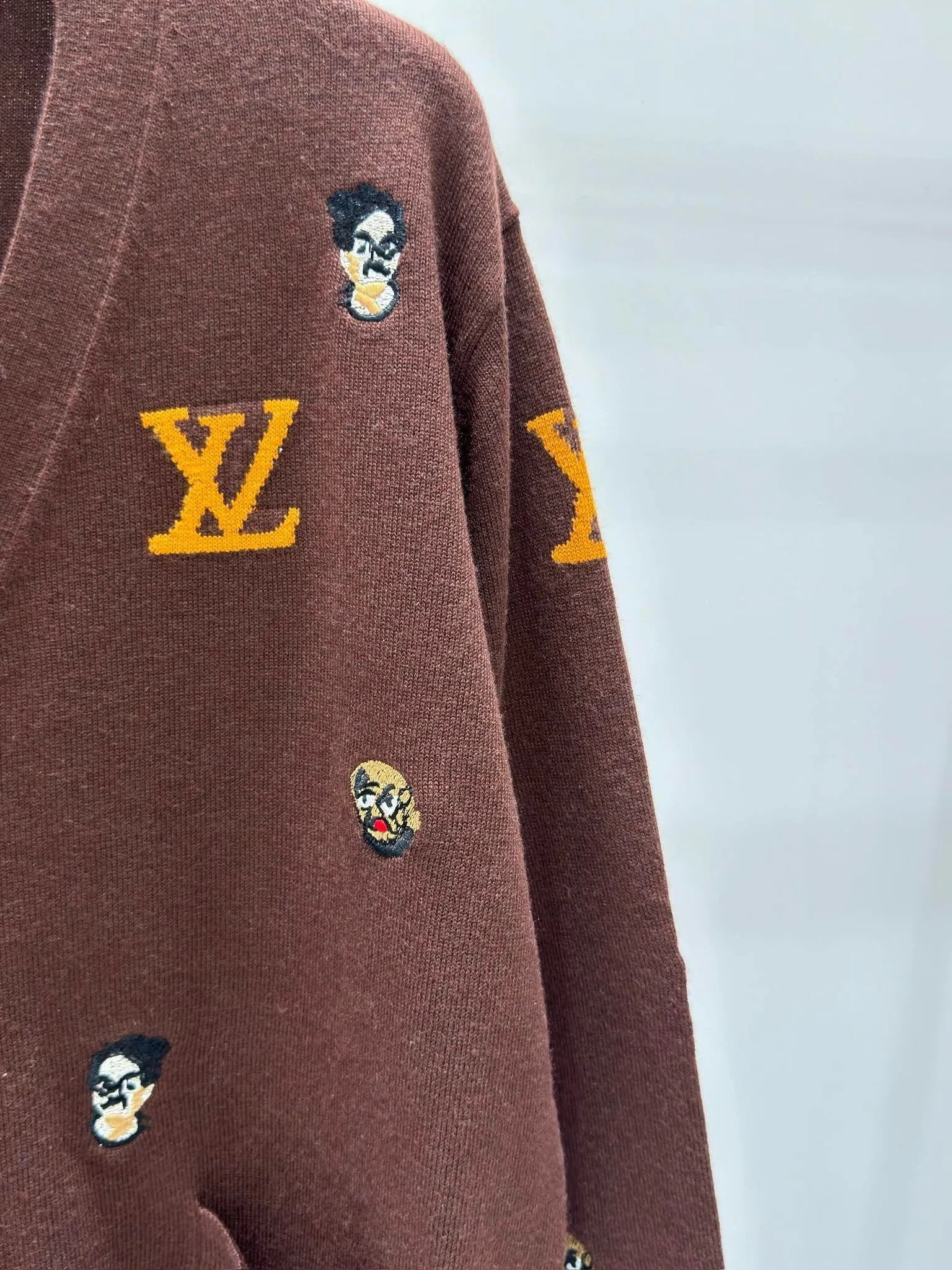 Monogram Character Knit Cardigan