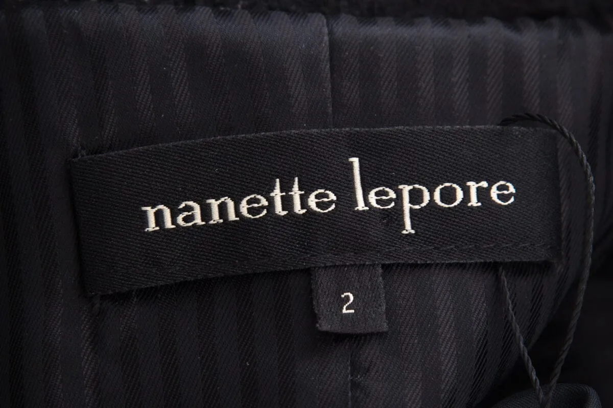 Nanette Lepore Black & White Plaid Button Up Jacket SZ 2