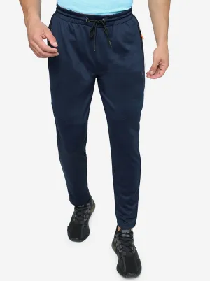 Navy Blue Solid Slim Fit Track Pant | Jade Play