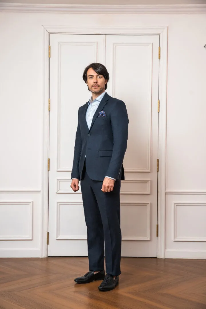 Navy Plain Coat MEC662-NY